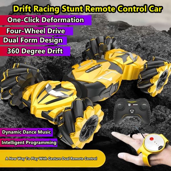 4WD Drift RC Car Programming one Key bumble bee Deformation Gesture Sensing Automatic Demo Music light Childrens dance RC car
4WD Drift RC Car Programming one Key bumble bee Deformation Gesture Sensing Automatic Demo Music light Childrens dance RC car