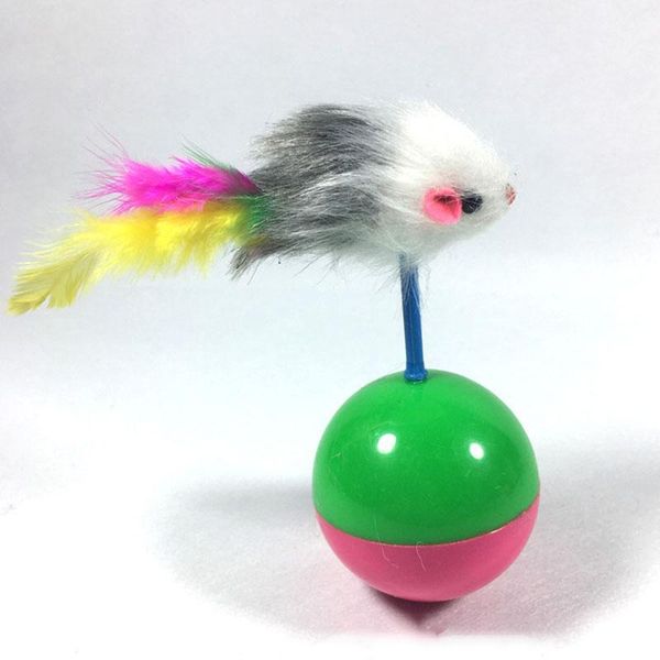 1pcs creative novel colorful feather plastic mouse tumbler cat toys funny interactive tease toy ball pet supplies
1pcs creative novel colorful feather plastic mouse tumbler cat toys funny interactive tease toy ball pet supplies
