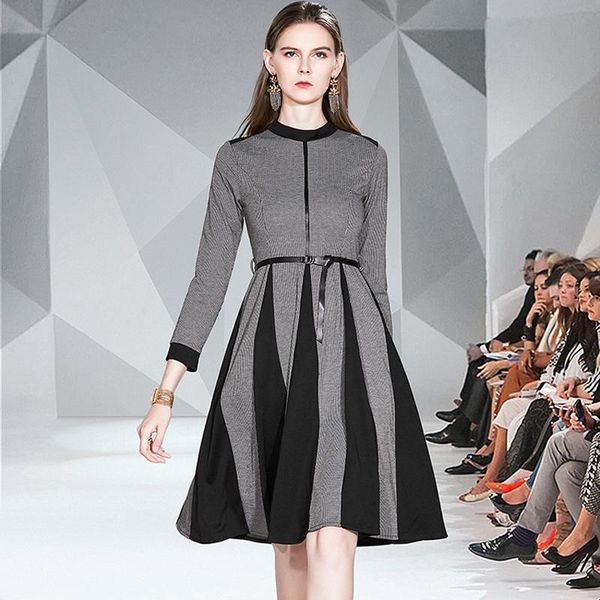casual dresses 2021 spring dress female medium long slim sleeve autumn winter women's clothing retro a word, Black;gray
casual dresses 2021 spring dress female medium long slim sleeve autumn winter women's clothing retro a word, Black;gray