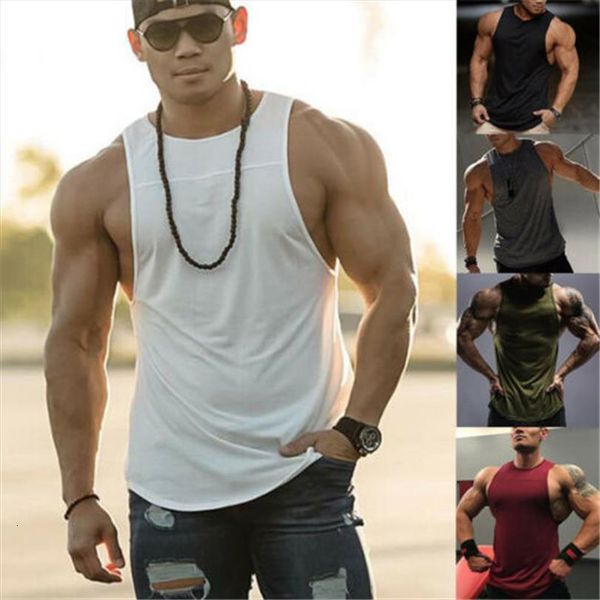 fashion men gym singlet tank tee solid stringer bodybuilding muscle fitness vest, White;black
fashion men gym singlet tank tee solid stringer bodybuilding muscle fitness vest, White;black