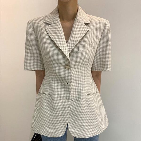 women's suits & blazers short sleeve women korean elegant notched collar three button-down suit jacket 2021 fashion solid feminimos, White;black
women's suits & blazers short sleeve women korean elegant notched collar three button-down suit jacket 2021 fashion solid feminimos, White;black