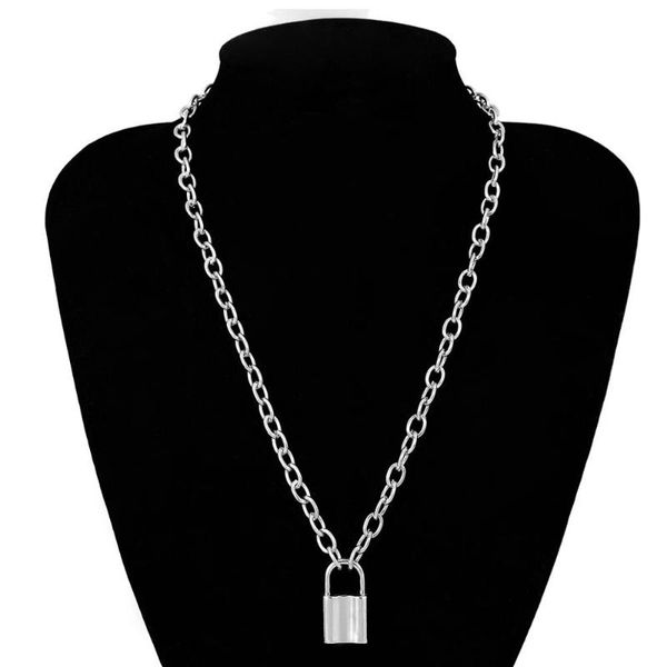chains fashion punk link chain gold and silver color padlock pendant necklace women trendy jewelry
chains fashion punk link chain gold and silver color padlock pendant necklace women trendy jewelry