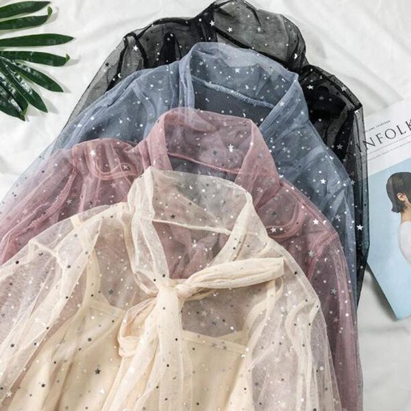 women's blouses & shirts aucfzid spring bow blouse women sequin lace mesh vintage oversize shirt long sleeve casual a059, White
women's blouses & shirts aucfzid spring bow blouse women sequin lace mesh vintage oversize shirt long sleeve casual a059, White
