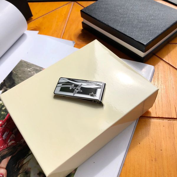 2021 luxury men's money clips little prince airplane design six star logo fine steel wallet with box, Black
2021 luxury men's money clips little prince airplane design six star logo fine steel wallet with box, Black