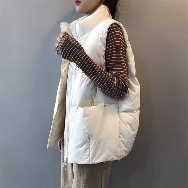 body warmer women's down vest jacket loose white duck down thick waistcoat vest zipper sleeveless coat for women 211123, Black;white
body warmer women's down vest jacket loose white duck down thick waistcoat vest zipper sleeveless coat for women 211123, Black;white