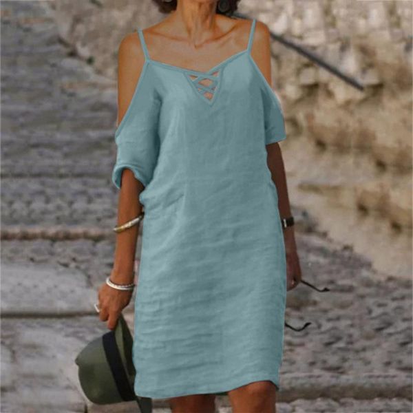 casual dresses women's off shoulder elegant dress solid color strapless short sleeves loose bohemian, Black;gray
casual dresses women's off shoulder elegant dress solid color strapless short sleeves loose bohemian, Black;gray