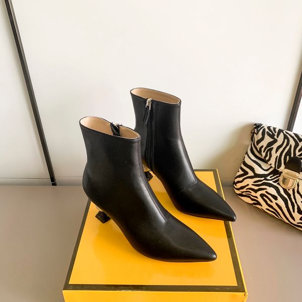 fashion women boots microfiber thick heel high heels autumn and winter side zipper pointed party shoes ladies boot high-end quality, Black
fashion women boots microfiber thick heel high heels autumn and winter side zipper pointed party shoes ladies boot high-end quality, Black