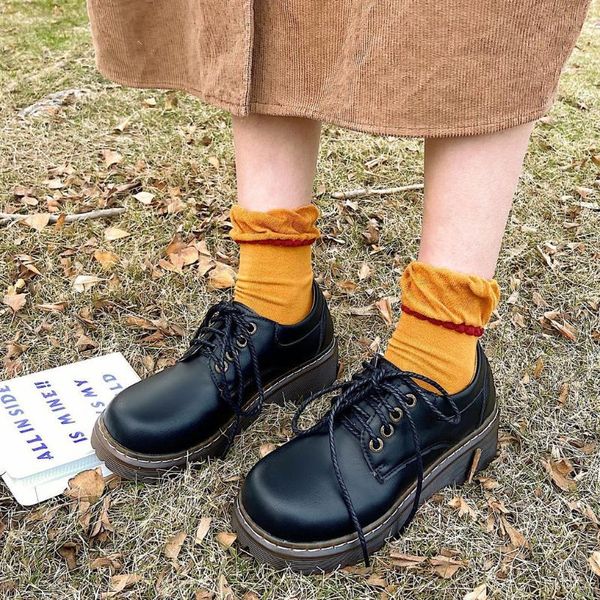 dress shoes british style thick bottom loafers women ankle boots slip-on platform black small leather for footwear 2021
dress shoes british style thick bottom loafers women ankle boots slip-on platform black small leather for footwear 2021