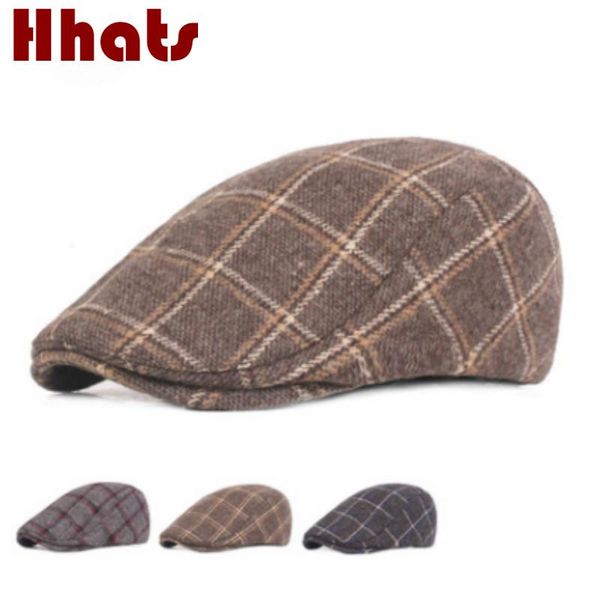 visors warm wool beret for women men casual autumn winter plaid visor british style vintage flat cap retro sboy peaked bone, Blue;gray
visors warm wool beret for women men casual autumn winter plaid visor british style vintage flat cap retro sboy peaked bone, Blue;gray