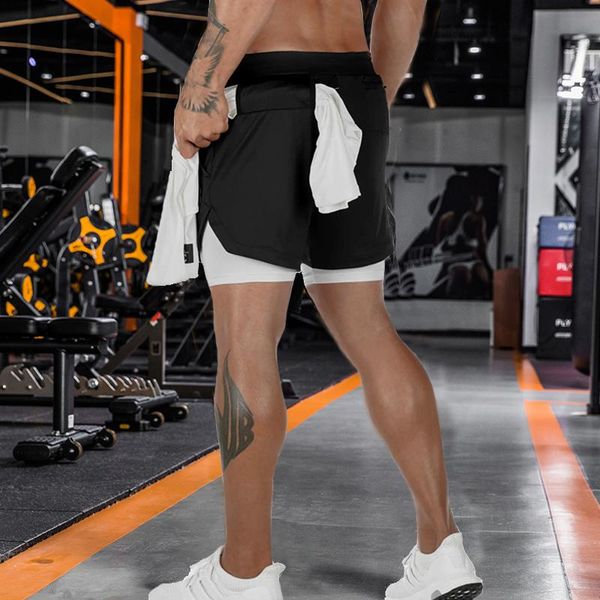 running shorts 2 in 1 men's sports quick dry workout gym sport jogging summer men training short pants man homme, Black;blue
running shorts 2 in 1 men's sports quick dry workout gym sport jogging summer men training short pants man homme, Black;blue