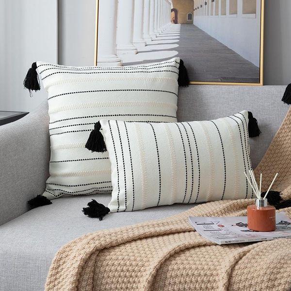 cushion/decorative pillow dunxdeco morocco white black geometric cushion cover decorative case bohemia modern cotton knitting tassels sofa c
cushion/decorative pillow dunxdeco morocco white black geometric cushion cover decorative case bohemia modern cotton knitting tassels sofa c
