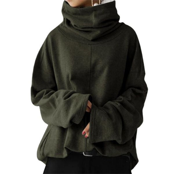 women's hoodies & sweatshirts 2021 turtleneck women pullovers solid casual long sleeve autumn spring loose mujer de vestidos, Black
women's hoodies & sweatshirts 2021 turtleneck women pullovers solid casual long sleeve autumn spring loose mujer de vestidos, Black