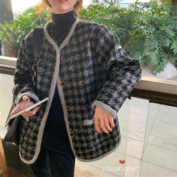 women's jackets 2021 autumn and winter korean style loose woolen jacket all-march casual short, Black;brown
women's jackets 2021 autumn and winter korean style loose woolen jacket all-march casual short, Black;brown