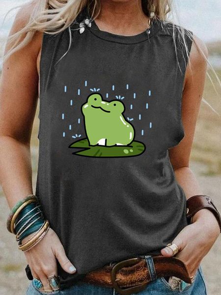 women's tanks & camis frog in the rain graphic print women sleeveless arrival girls daily funny summer casual tank vintage vest, White
women's tanks & camis frog in the rain graphic print women sleeveless arrival girls daily funny summer casual tank vintage vest, White