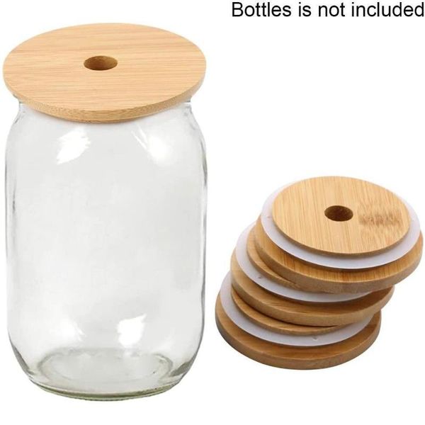 kitchen storage & organization bamboo wood mason jar lid with straw hole silicone seal ring wide mouth cup covers caps
kitchen storage & organization bamboo wood mason jar lid with straw hole silicone seal ring wide mouth cup covers caps