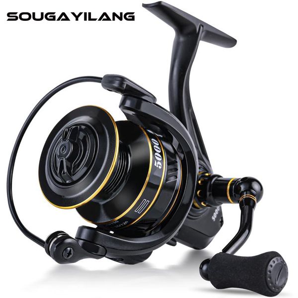 sougayilang bs2000-5000 spinning fishing reel 14+1bb high speed 5.0:1 gear ratio boat wheel 8kg max drag baitcasting reels
sougayilang bs2000-5000 spinning fishing reel 14+1bb high speed 5.0:1 gear ratio boat wheel 8kg max drag baitcasting reels