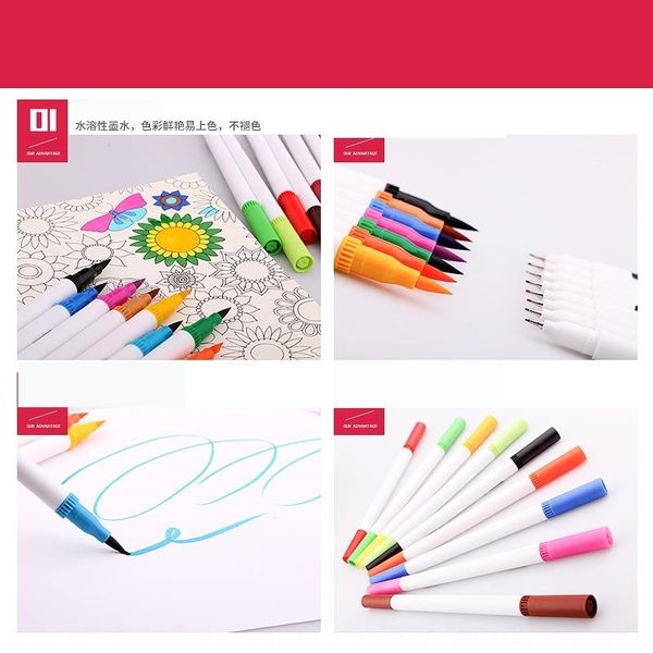 pbb4 direct paintbrush sale of water-based double water color set color marker painting marker soft head painting pens pen, Black;red
pbb4 direct paintbrush sale of water-based double water color set color marker painting marker soft head painting pens pen, Black;red