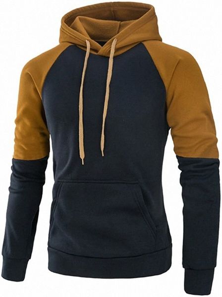 mooncolour mens contrast color pullover fleece hoodie cozy sport outwear p5ke#, Black
mooncolour mens contrast color pullover fleece hoodie cozy sport outwear p5ke#, Black