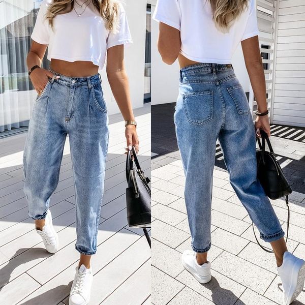 women's jeans yikuo 2021 autumn and winter casual harlan trousers women ripped ladies feminino woman for plus size, Blue
women's jeans yikuo 2021 autumn and winter casual harlan trousers women ripped ladies feminino woman for plus size, Blue