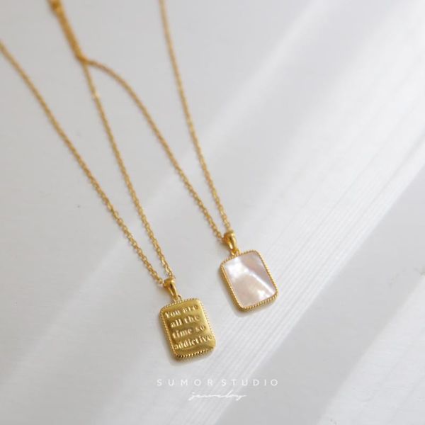chains you are always so charming/french party card double-sided wear necklace chain letters clavicle female s mother oysters, Silver
chains you are always so charming/french party card double-sided wear necklace chain letters clavicle female s mother oysters, Silver