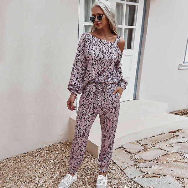 women jumpsuits spring knitted pullovers and straight long pants printing casual women's style suits 210524, White
women jumpsuits spring knitted pullovers and straight long pants printing casual women's style suits 210524, White