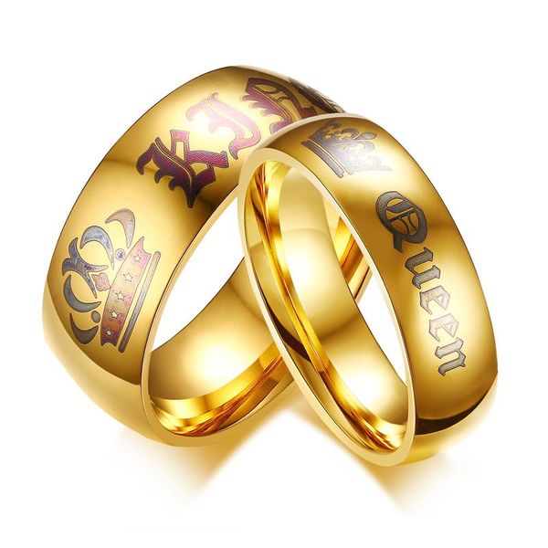wedding rings drop engagement ring unique gift for lover "his queen""her king " couple bands women men jewelryr00156, Slivery;golden
wedding rings drop engagement ring unique gift for lover "his queen""her king " couple bands women men jewelryr00156, Slivery;golden