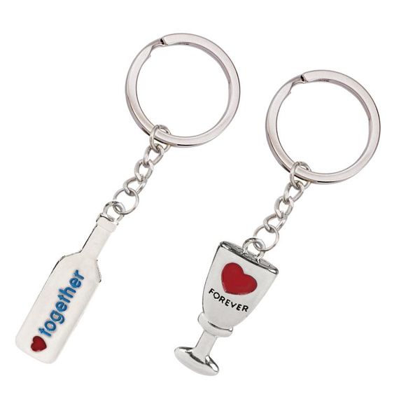 keychains lovers series key chain wine bottle cup carved blue letters red heart shape pendant fashion men and women jewelry gift, Silver
keychains lovers series key chain wine bottle cup carved blue letters red heart shape pendant fashion men and women jewelry gift, Silver