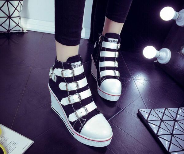 dress shoes large size 35-41 women wedges causal woman breathable platform denim canvas hidden wedge sneakers zapatillas mujer, Black
dress shoes large size 35-41 women wedges causal woman breathable platform denim canvas hidden wedge sneakers zapatillas mujer, Black