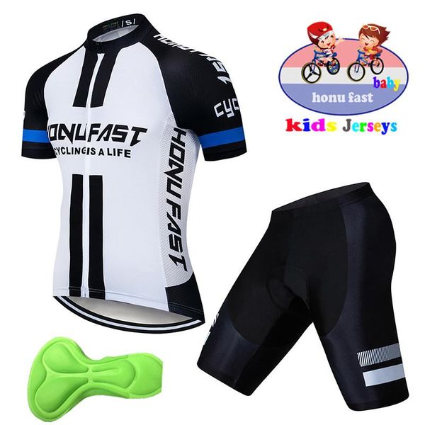 summer bicycle kids short sleeve cycling jersey set racing sport suit clothing shorts sets, Black;blue
summer bicycle kids short sleeve cycling jersey set racing sport suit clothing shorts sets, Black;blue