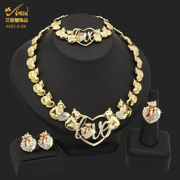 earrings & necklace aniid gold jewelery bear xoxo nigeria jewelry sets for women wedding dubai african bracelets ring alloy 2021, Silver
earrings & necklace aniid gold jewelery bear xoxo nigeria jewelry sets for women wedding dubai african bracelets ring alloy 2021, Silver