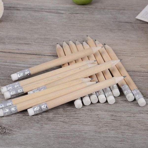 10pcs/lot mirui mini size simple wood pencil with eraser log short for kids and children pencils
10pcs/lot mirui mini size simple wood pencil with eraser log short for kids and children pencils