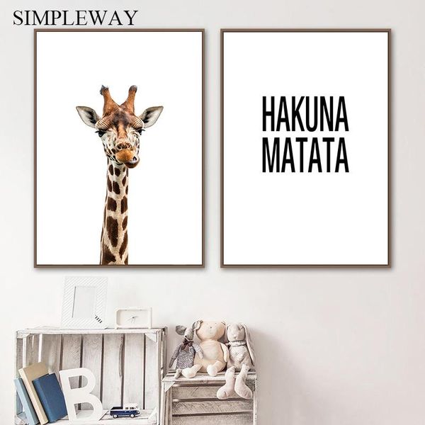 paintings baby nursery wall art canvas poster giraffe african animal print painting nordic kids bedroom decoration picture hakuna matata
paintings baby nursery wall art canvas poster giraffe african animal print painting nordic kids bedroom decoration picture hakuna matata