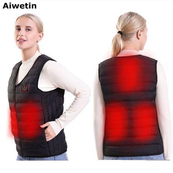 women's vests women autumn winter smart heating cotton vest usb infrared electric outdoor flexible thermal warm jacket 5xl, Black;white
women's vests women autumn winter smart heating cotton vest usb infrared electric outdoor flexible thermal warm jacket 5xl, Black;white