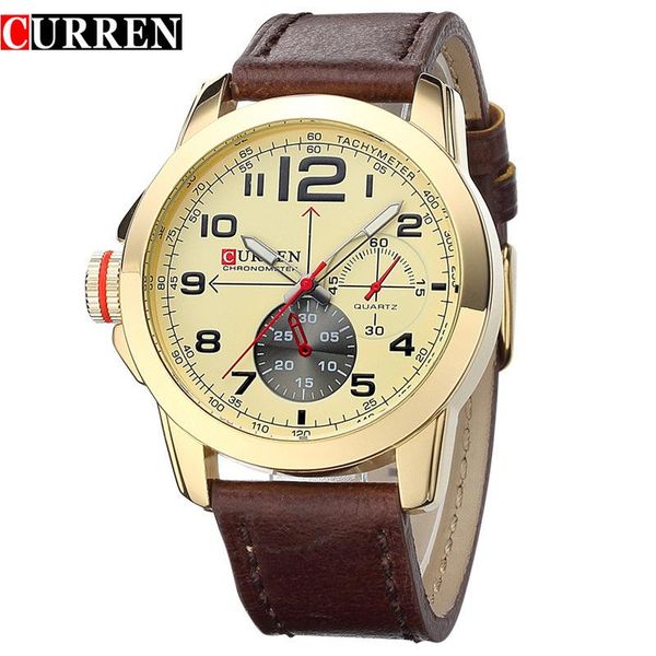 wristwatches 2021 listing fashion casual men watch waterproof quartz men's leather strap multi-function relogio masculino, Slivery;brown
wristwatches 2021 listing fashion casual men watch waterproof quartz men's leather strap multi-function relogio masculino, Slivery;brown