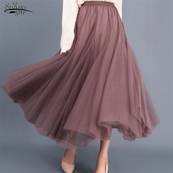 casual women skirt sweet a-line s elegant long s solid tulle graceful mesh clothing sale 4884 210421, Black
casual women skirt sweet a-line s elegant long s solid tulle graceful mesh clothing sale 4884 210421, Black