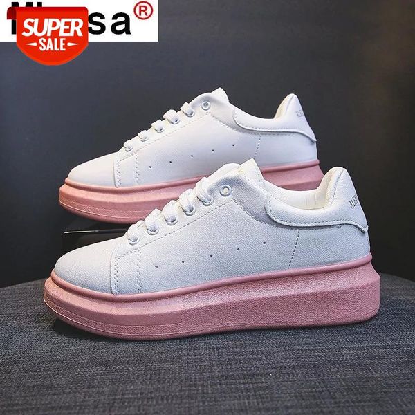 women's vulcanize shoes 2021 spring new fashion white pu leather women casual round head lace-up sneakers zapatos mujer #at5f
women's vulcanize shoes 2021 spring new fashion white pu leather women casual round head lace-up sneakers zapatos mujer #at5f