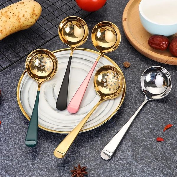 spoons 19cm round head long handle soup spoon stainless steel tableware pot colander stirring scoop family kitchen cooking utensils
spoons 19cm round head long handle soup spoon stainless steel tableware pot colander stirring scoop family kitchen cooking utensils