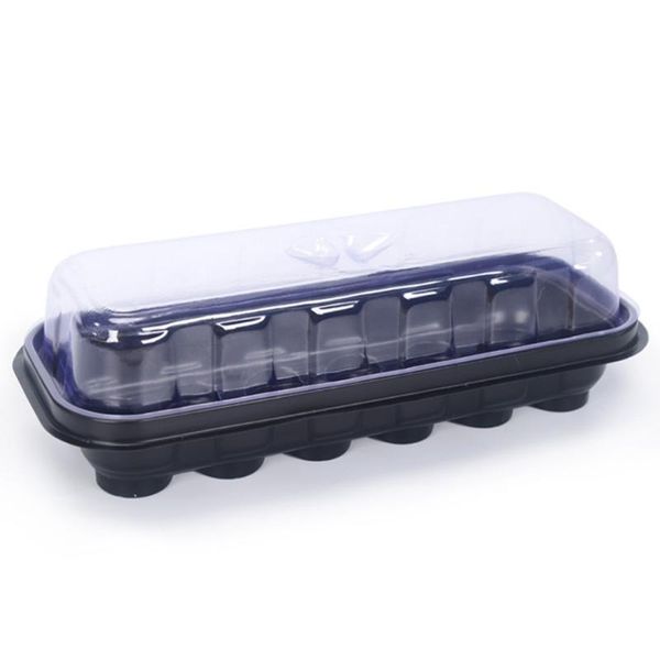 with lid planting box 12holes germination growth pot kit tray plastic planters & pots
with lid planting box 12holes germination growth pot kit tray plastic planters & pots