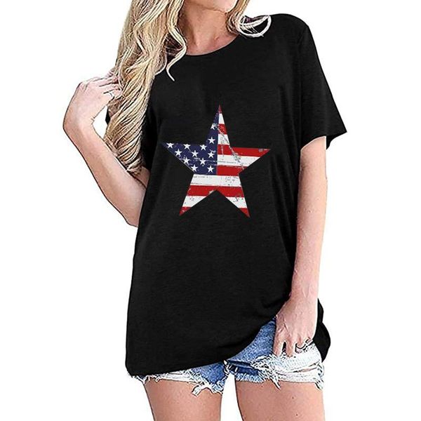 independence day star print women t-shirt summer clothes for national graphic tees casual female women's, White
independence day star print women t-shirt summer clothes for national graphic tees casual female women's, White