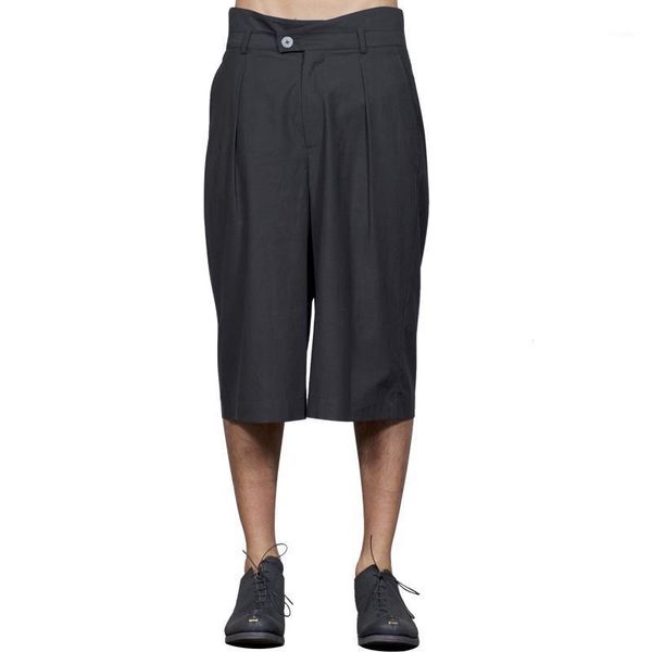 men's pants simple casual seven-point loose large size classic skinny japanese retro style shorts, Black
men's pants simple casual seven-point loose large size classic skinny japanese retro style shorts, Black
