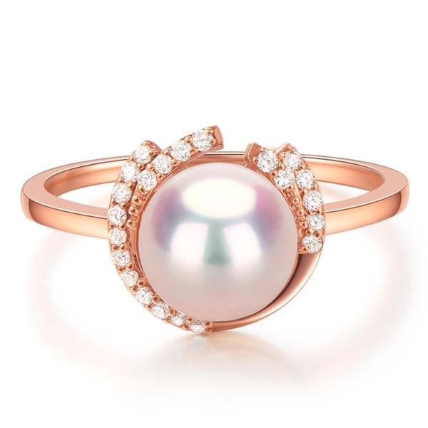 cluster rings classical pearl & zircon diamonds for women 18k rose gold color elegant jewelry bijoux fashion party gifts accessories, Golden;silver
cluster rings classical pearl & zircon diamonds for women 18k rose gold color elegant jewelry bijoux fashion party gifts accessories, Golden;silver