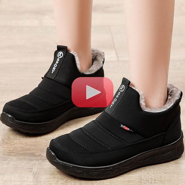 boots winter women snow plush warm non slip waterproof ladies flats sneakers casual on female ankle botas mujer 2021, Black
boots winter women snow plush warm non slip waterproof ladies flats sneakers casual on female ankle botas mujer 2021, Black