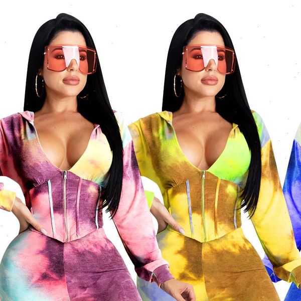 women tracksuits cutubly zipper up womens set tie dye print two piece long sleeve hooded and jogger pants suit outfits, Gray
women tracksuits cutubly zipper up womens set tie dye print two piece long sleeve hooded and jogger pants suit outfits, Gray