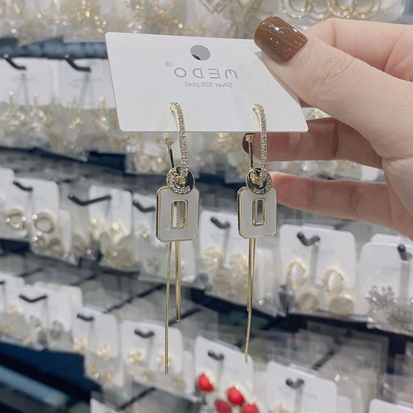 korean advanced super fairy tassel earrings temperament versatile silver needle female fashion, Golden
korean advanced super fairy tassel earrings temperament versatile silver needle female fashion, Golden