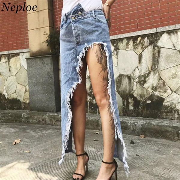 skirts neploe denim irregular big split women skirt cool design zipper female bottom 2021 autumn fashion chic streetwear jupe 68875, Black
skirts neploe denim irregular big split women skirt cool design zipper female bottom 2021 autumn fashion chic streetwear jupe 68875, Black