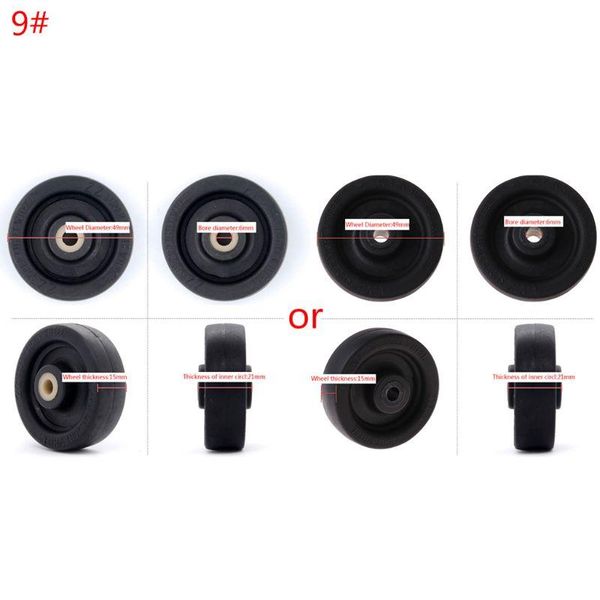 bag parts & accessories 1pc luggage plastic swivel wheels rotation suitcase replacement casters, Black
bag parts & accessories 1pc luggage plastic swivel wheels rotation suitcase replacement casters, Black