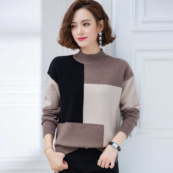women's sweaters high collar 100% soft wool knitted sweater long sleeve women fashion embroidered sewing of quality h ut6m, White;black
women's sweaters high collar 100% soft wool knitted sweater long sleeve women fashion embroidered sewing of quality h ut6m, White;black