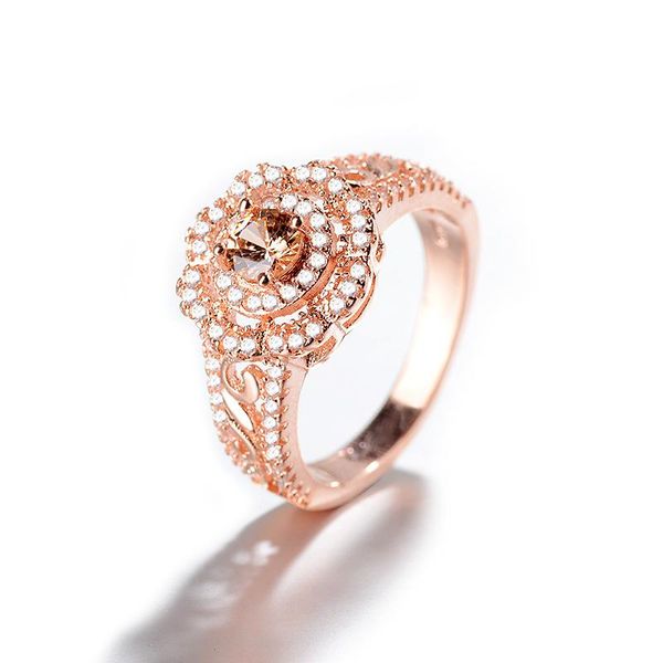 wedding rings beautiful rose gole flower promise jewelry royal crystal princess brown cubic zircon finger women engagement ring, Slivery;golden
wedding rings beautiful rose gole flower promise jewelry royal crystal princess brown cubic zircon finger women engagement ring, Slivery;golden