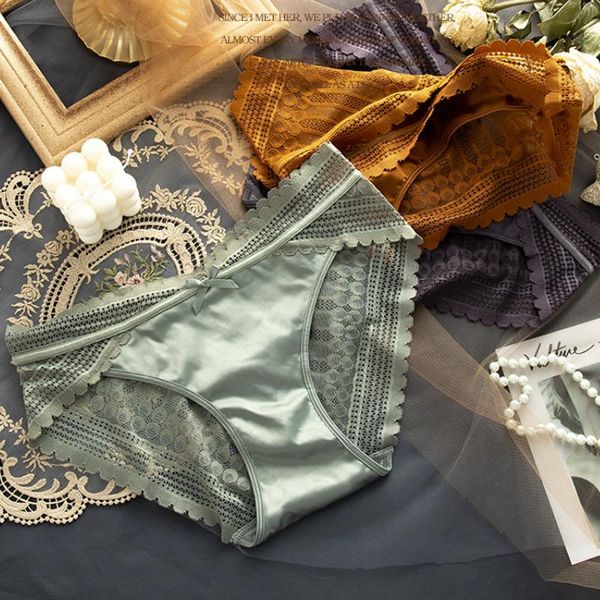 low-waist girls lace satin triangle underwear panties ladies underpants hip breathable briefs women's, Black;pink
low-waist girls lace satin triangle underwear panties ladies underpants hip breathable briefs women's, Black;pink