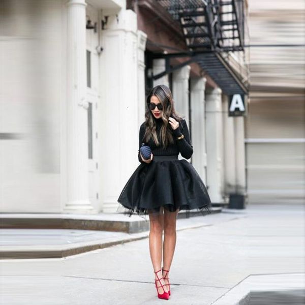 fashion black mini tulle women skirts puffy a line tutu girls female bottoms custom made faldas saias short
fashion black mini tulle women skirts puffy a line tutu girls female bottoms custom made faldas saias short